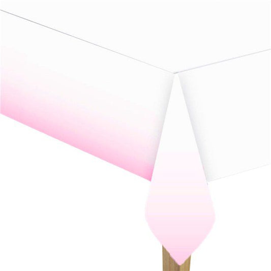 1st Birthday Pink Paper Tablecover - 1.2m x 1.8m