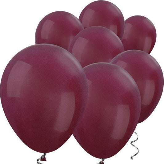 Burgundy Metallic Mini Balloons - 5" Latex Balloons (100pk)
