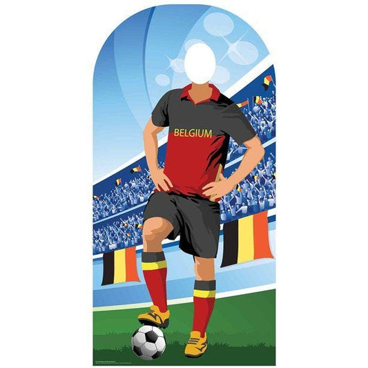 Belgium Football Stand-In Cardboard Photo Prop - 190cm x 96cm