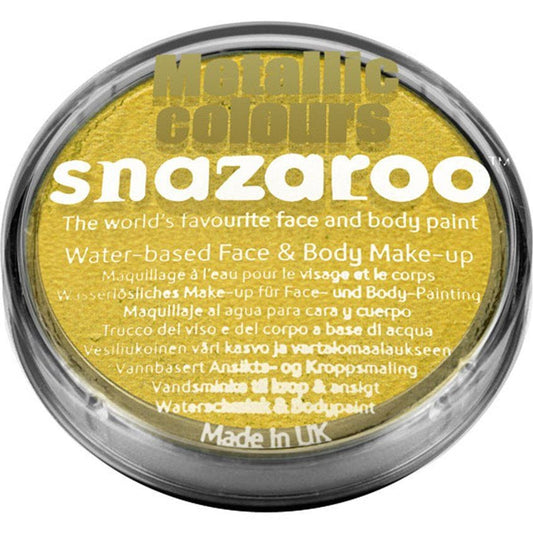 Snazaroo Electric Gold Face Paint - 18ml
