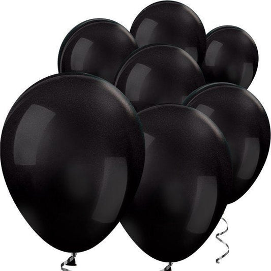 Black Metallic Mini Balloons - 5" Latex Balloons (100pk)
