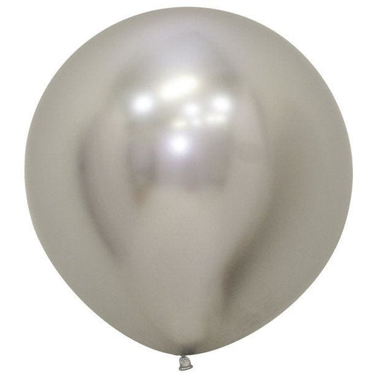 Reflex Silver Balloons - 24" Latex (3pk)