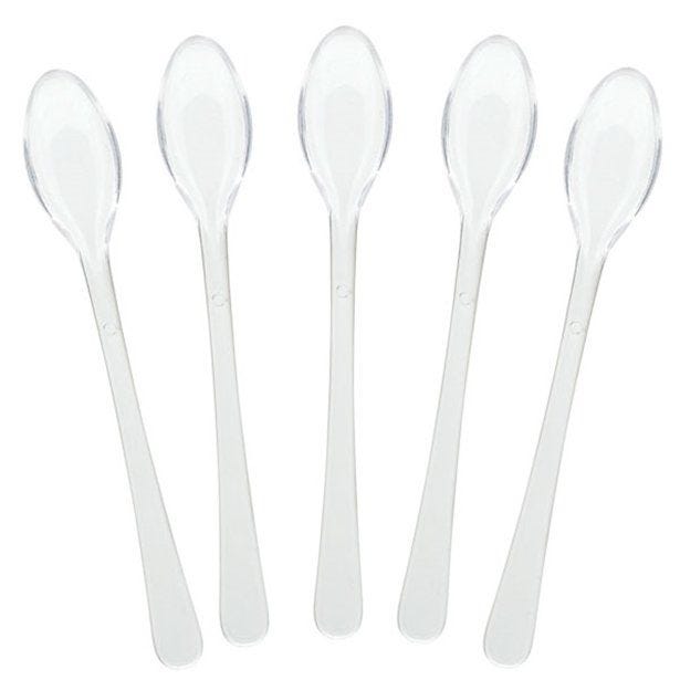 Clear Plastic Mini Spoons (40pk)