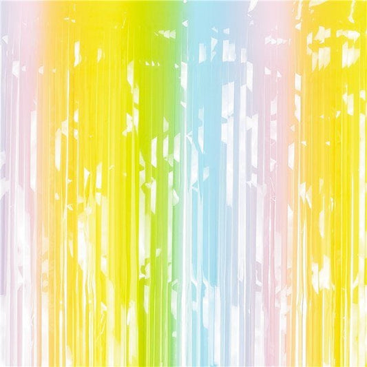 Pastel Rainbow Backdrop Curtain - 1.9m x 1m