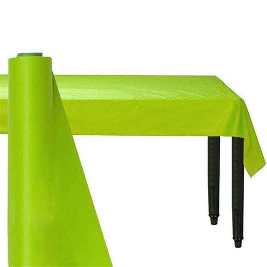 Lime Green Plastic Banqueting Roll - 30m x 1m