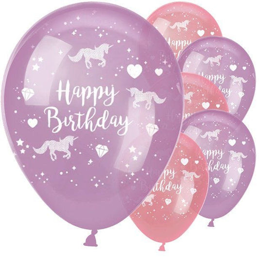 Unicorn Sparkle Balloons - 11" Latex (6pk)