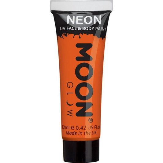 UV Neon Face & Body Paint - Orange 12ml
