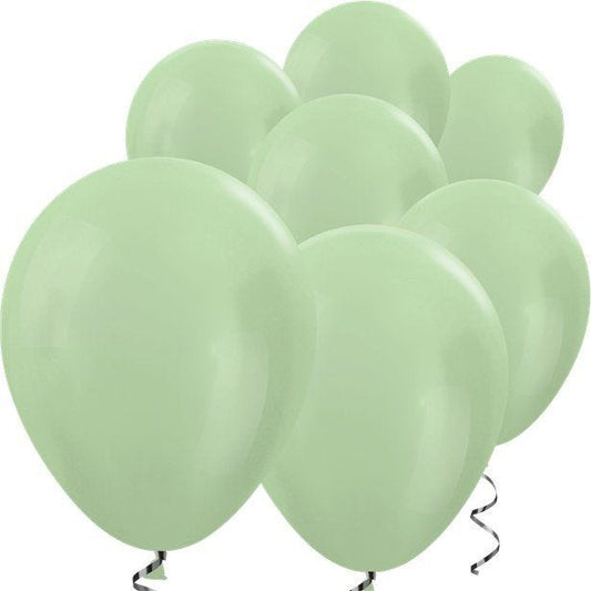 Green Satin Mini Balloons - 5" Latex Balloons (100pk)