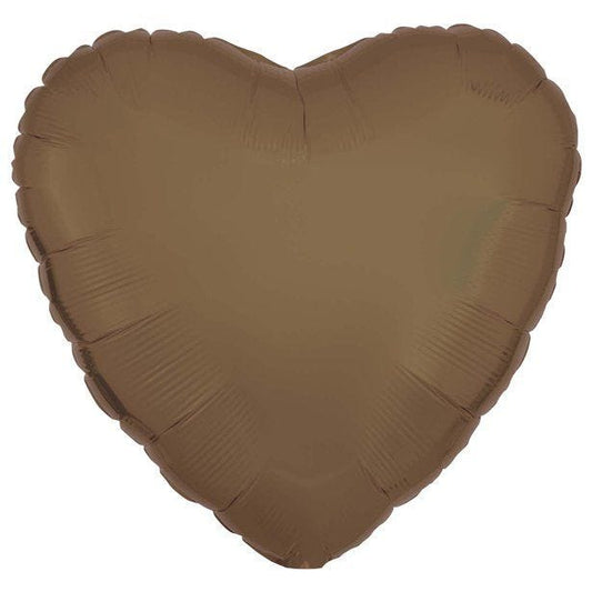 Silk Lustre Truffle Heart Foil - 18"