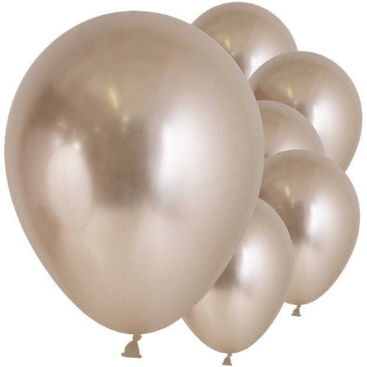 Reflex Champagne Latex Balloons - 12" (50pk)