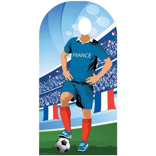 France Football Stand-In Cardboard Photo Prop - 190cm x 96cm