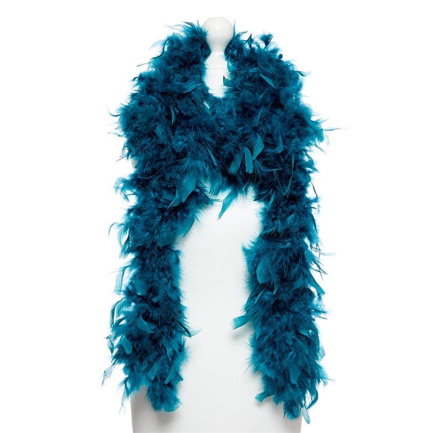 Deluxe Teal Feather Boa -180cm