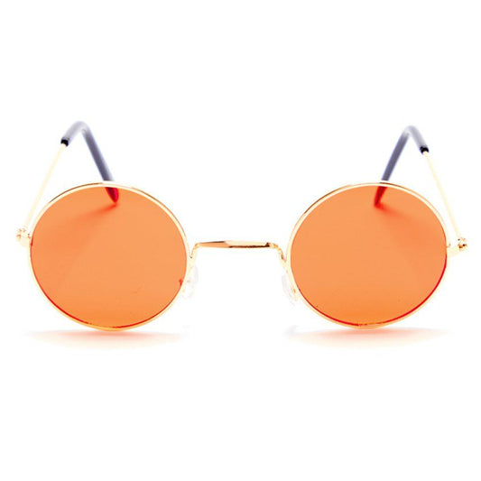 Round  Orange Glasses