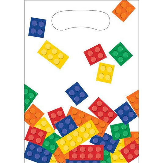 Block Party Plastic Party Bags (8pk)
