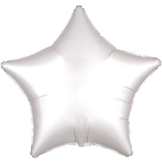 White Star Satin Luxe Balloon - 18'' Foil - unpackaged