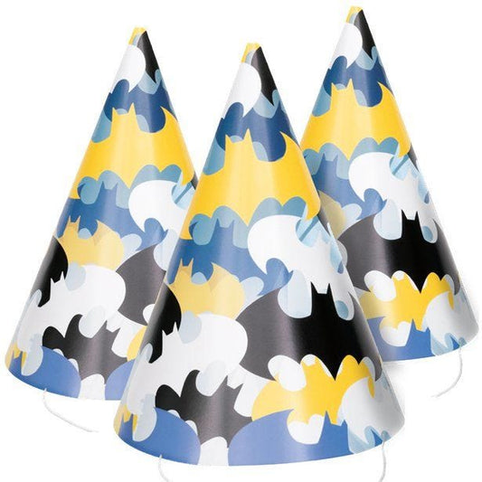 Batman Paper Party Hats (8pk)