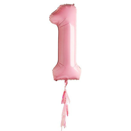 Pastel Pink 1st Birthday Balloon -  40" Foil