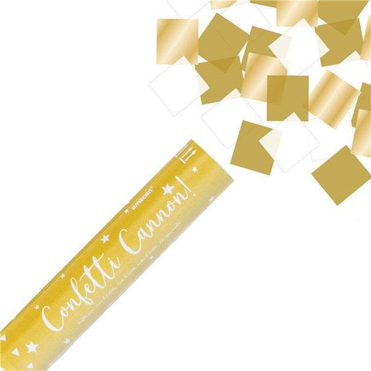 Metallic Gold Confetti Cannon - 24cm