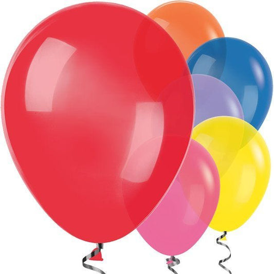 Multi-coloured Balloons - 12" Latex Balloons (50pk)