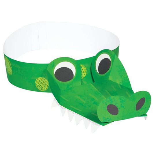 Alligator Party Shaped Headbands (8pk)