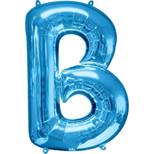 Blue Letter B Balloon - 34" Foil