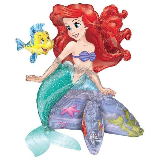 Ariel The Little Mermaid Airfill Sitter Balloon - 20" Foil