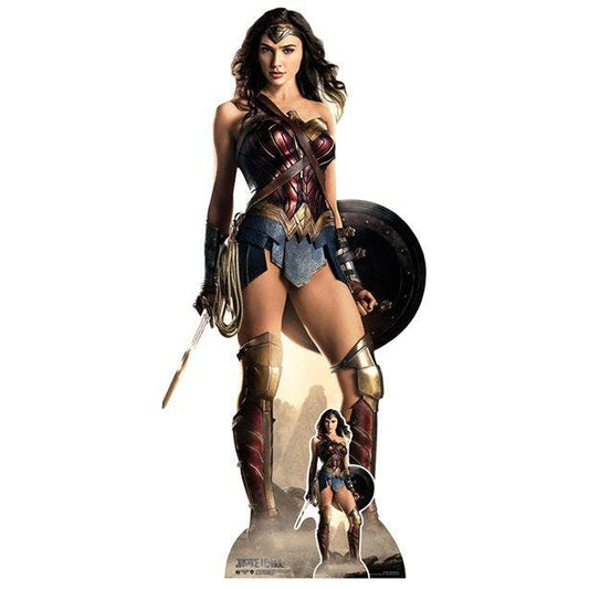 Wonder Woman Justice League Shield Cardboard Cutout - 187cm x 86cm