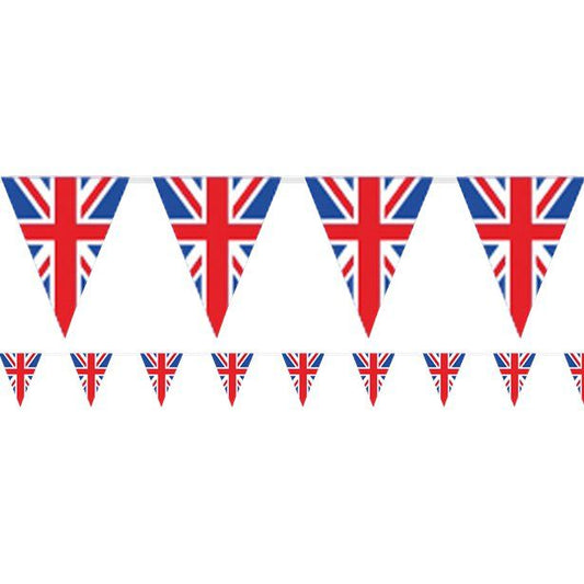 Union Jack Pennant Paper Bunting - 10m