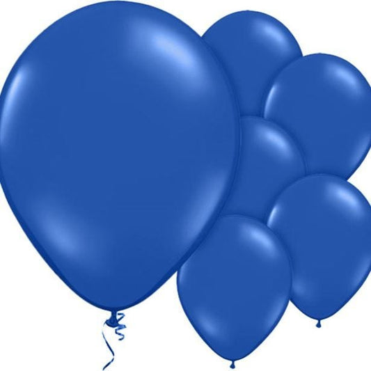 Evening Blue Plain Balloons - 12" Latex (10pk)