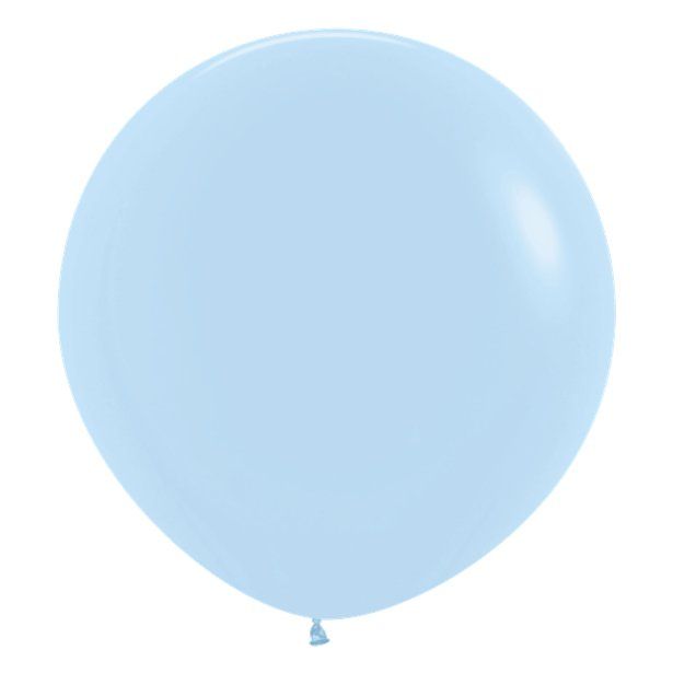 Pastel Matte Blue Balloons - 24" Latex (3pk)