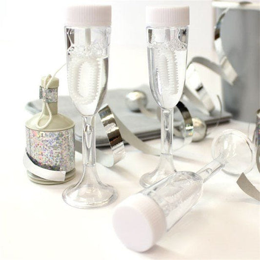 Champagne Glass Wedding Bubbles - 17ml (24pk)