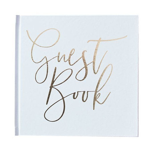Gold Wedding Foiled Guest Book
