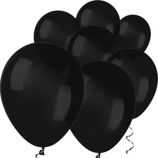 Black Mini Balloons - 5" Latex Balloons (100pk)