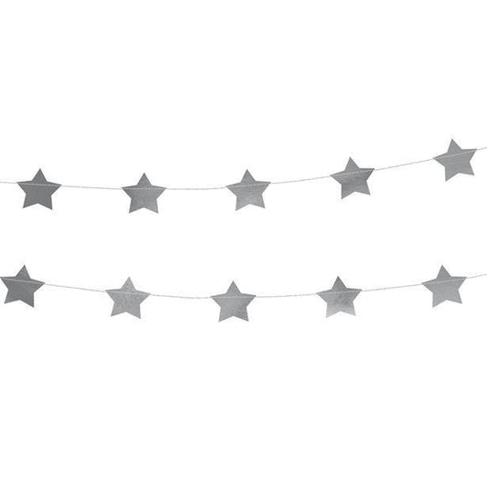 Silver Star Garland - 3.6m