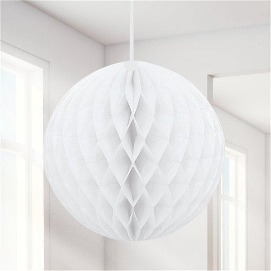 White Honeycomb Ball Decoration - 20cm