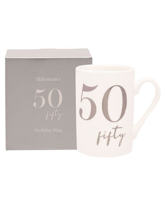 50th Birthday Ceramic Mug - 11oz