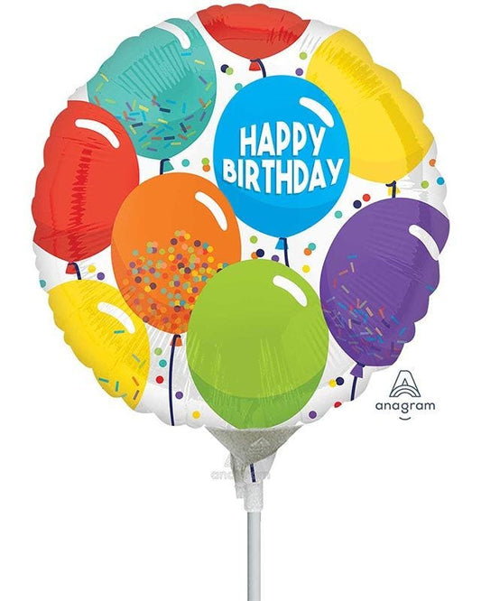 Birthday Celebration Mini Air-filled Foil Balloon