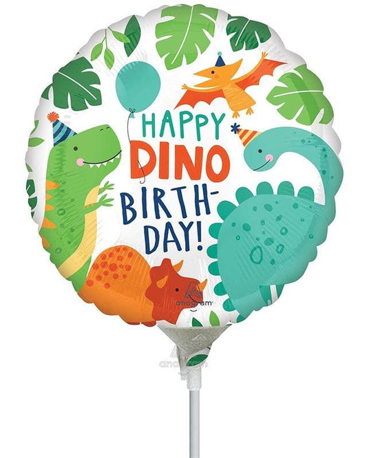 Dinomite Birthday Mini Air-filled Foil Balloon
