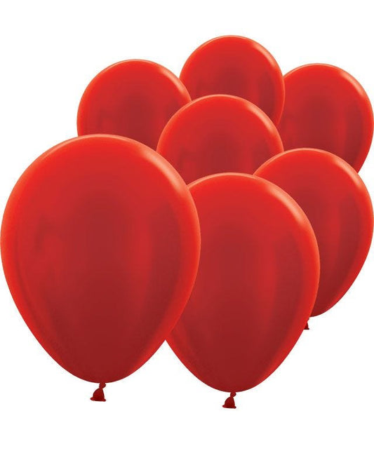 Red Metallic Mini Balloons - 5" Latex (100pk)