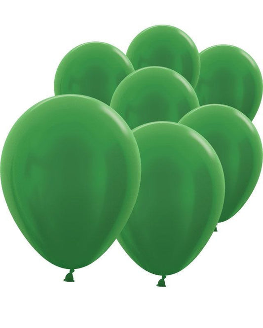 Green Metallic Mini Balloons - 5" Latex (100pk)