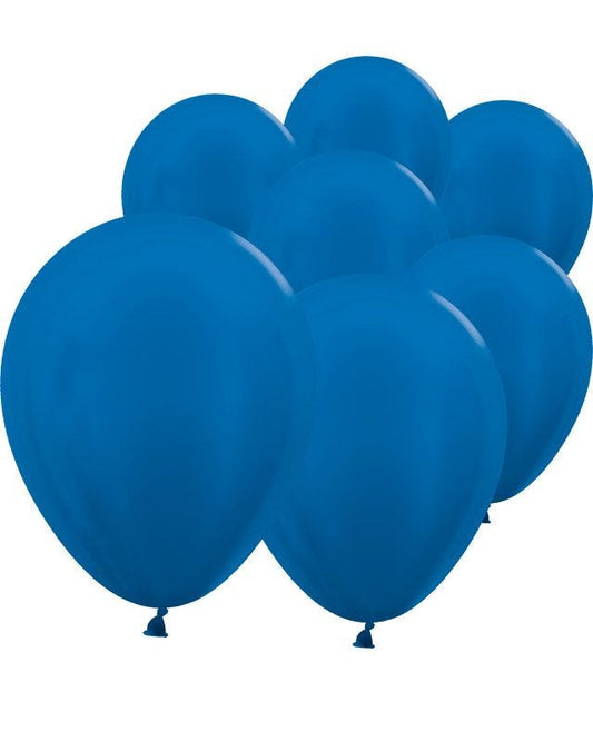 Blue Metallic Mini Balloons - 5" Latex (100pk)