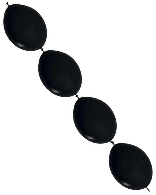 Link-o-Loon Black Balloons - 12" Latex (50pk)