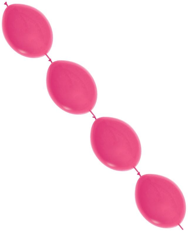 Fuchsia Link-o-Loon Balloons - 6" Latex (100pk)