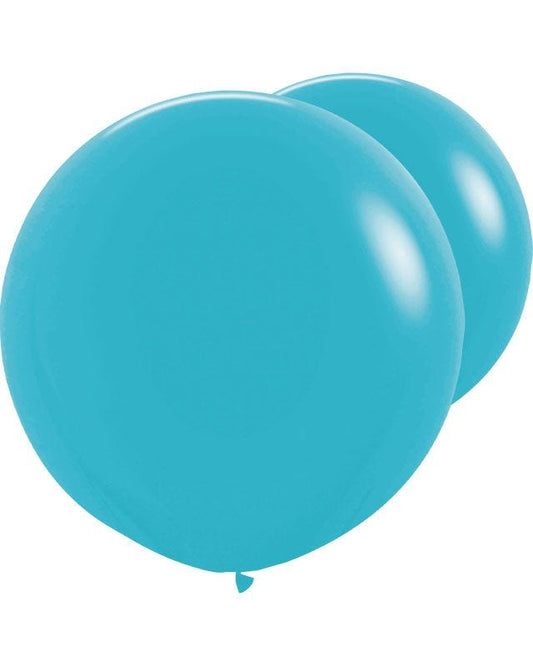 Caribbean Blue Giant Balloons - 36" Latex (2pk)