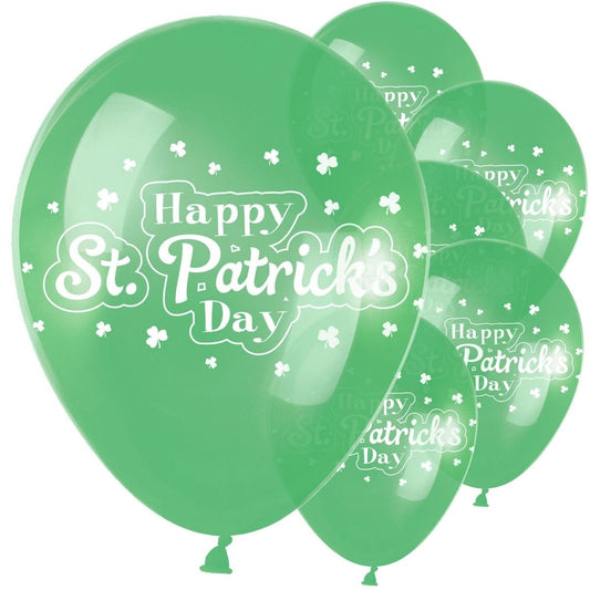 St Patrick's Day Balloons - 9" Latex (12pk)