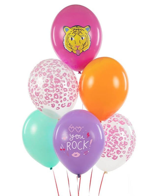 You Rock Printed Balloons - 12" Latex (6pk)