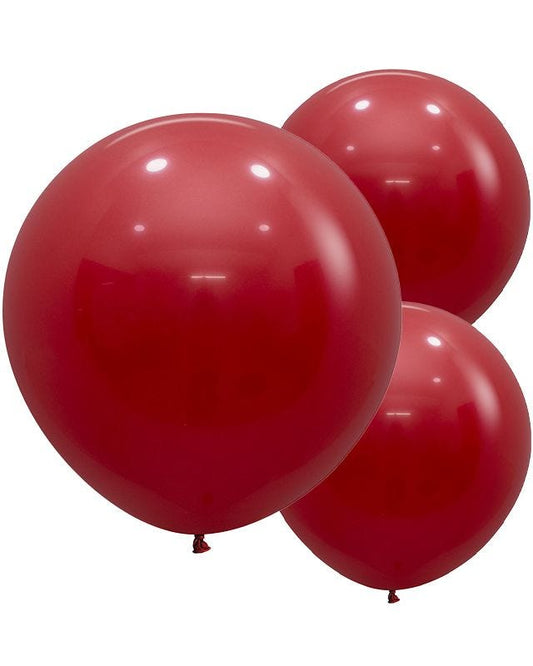 Imperial Red Balloons - 24" Latex (3pk)