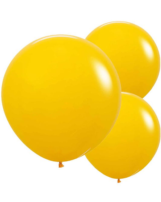 Honey Yellow Balloons - 24" Latex (3pk)