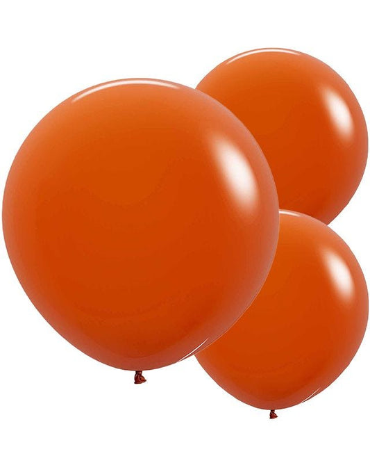 Sunset Orange Balloons - 24" Latex (3pk)
