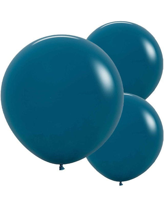 Deep Teal Balloons - 24" Latex (3pk)